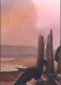 Lonely Beach, Watercolor, Marcella Wheatley