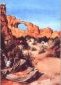 Wilson Arch, Utah, Watercolor, Marcella Wheatley